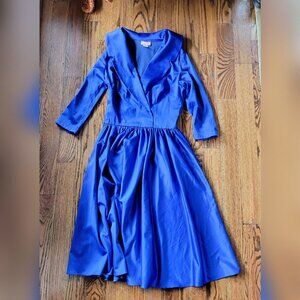 retro blue party dress Pinup Couture sz L